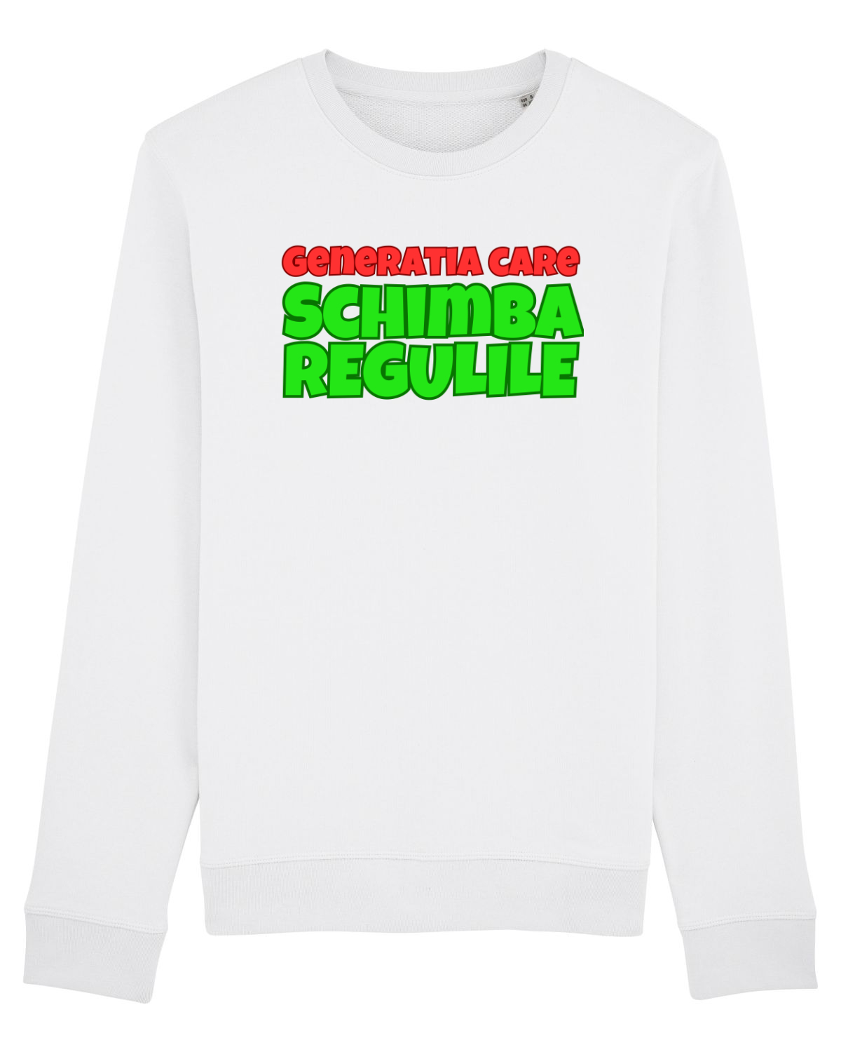 Bluză mânecă lungă Unisex Rise White