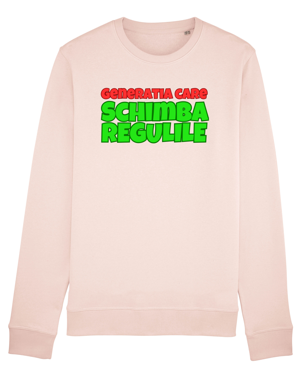 Bluză mânecă lungă Unisex Rise Candy Pink