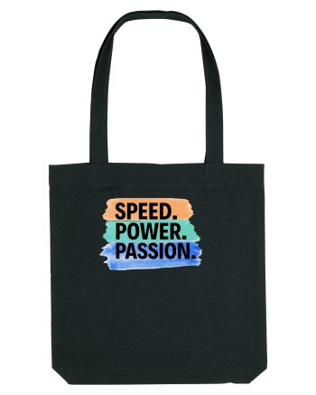 Speed. Power.  Passion.  Black