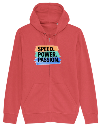 Speed. Power.  Passion.  Carmine Red