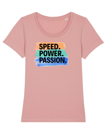Speed. Power.  Passion.  Canyon Pink