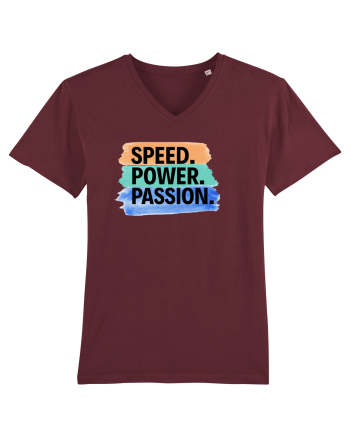 Speed. Power.  Passion.  Burgundy