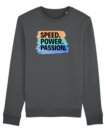 Speed. Power.  Passion.  Anthracite