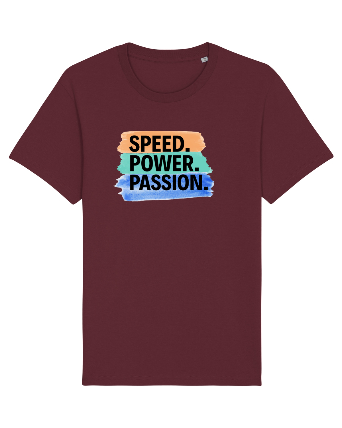 Tricou mânecă scurtă Unisex Rocker Burgundy