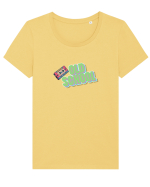 Old School Tricou mânecă scurtă guler larg fitted Damă Expresser