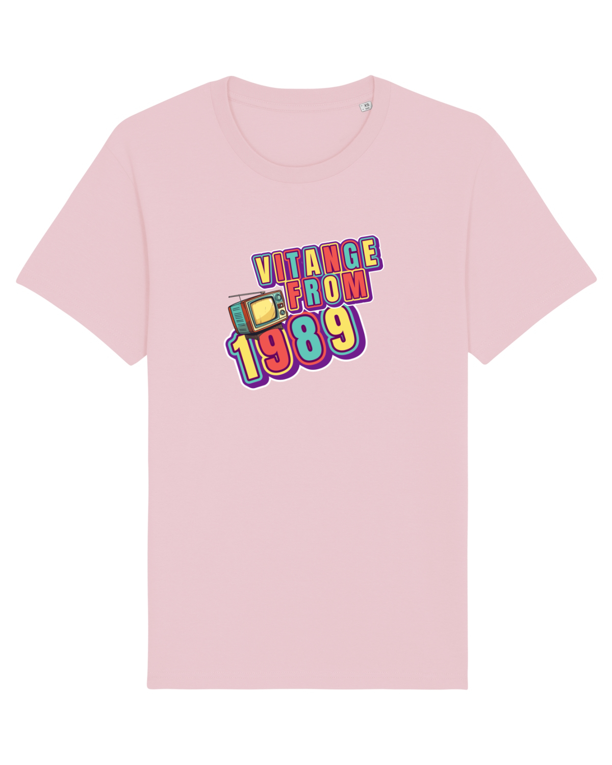 Tricou mânecă scurtă Unisex Rocker Cotton Pink