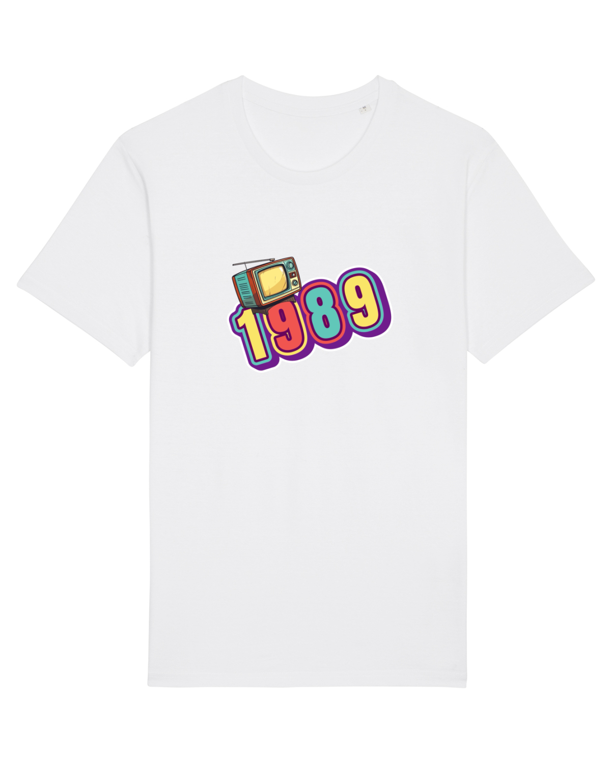 Tricou mânecă scurtă Unisex Rocker White