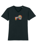 Retro vibse Tricou mânecă scurtă guler V Bărbat Presenter