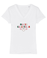 Magic Christmas  Tricou mânecă scurtă guler V Damă Evoker