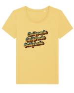 California  Tricou mânecă scurtă guler larg fitted Damă Expresser