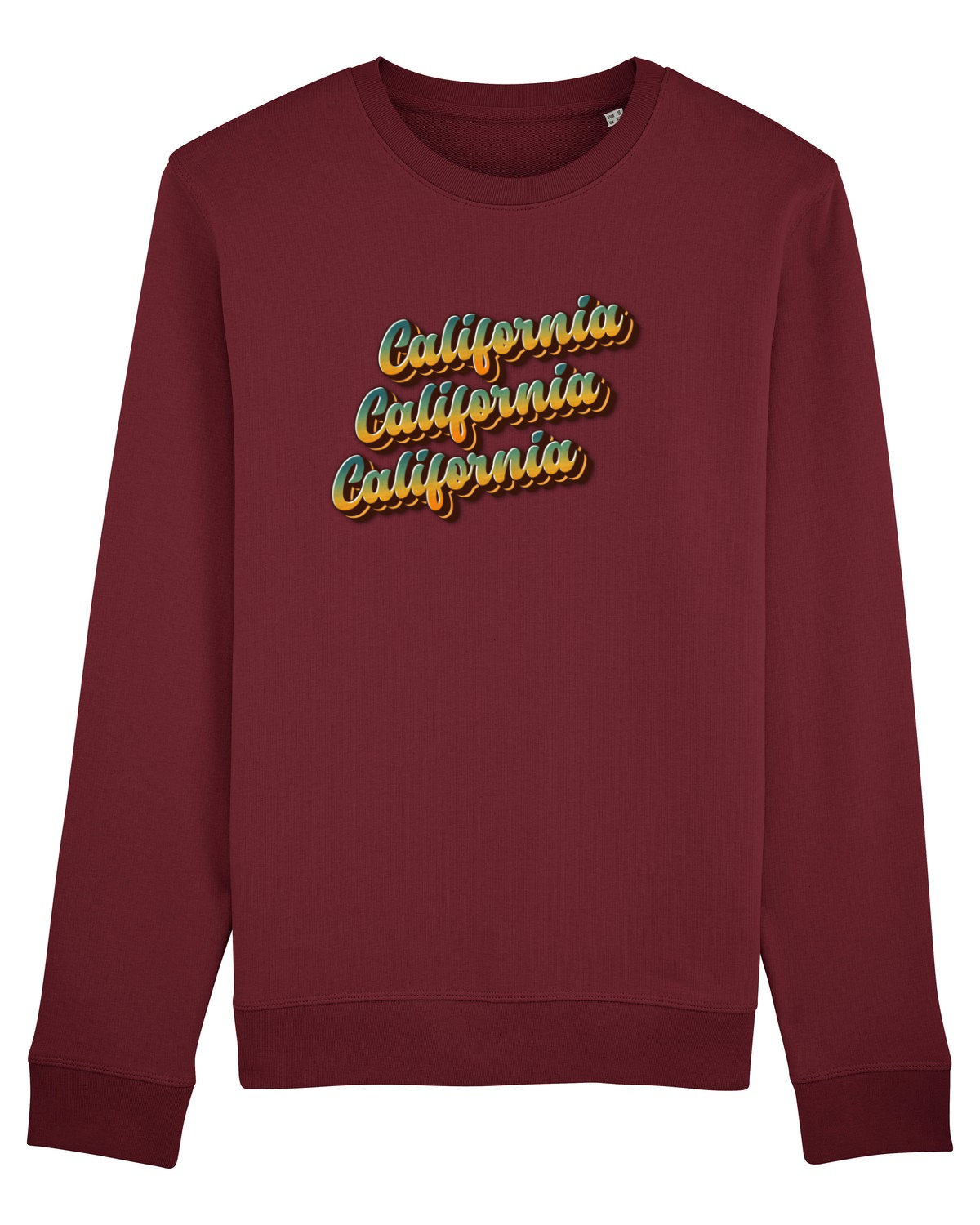 Bluză mânecă lungă Unisex Rise Burgundy