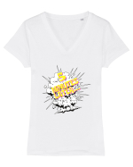 5 minute later... Tricou mânecă scurtă guler V Damă Evoker