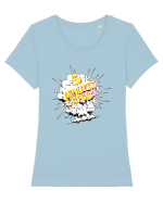 5 minute later... Tricou mânecă scurtă guler larg fitted Damă Expresser