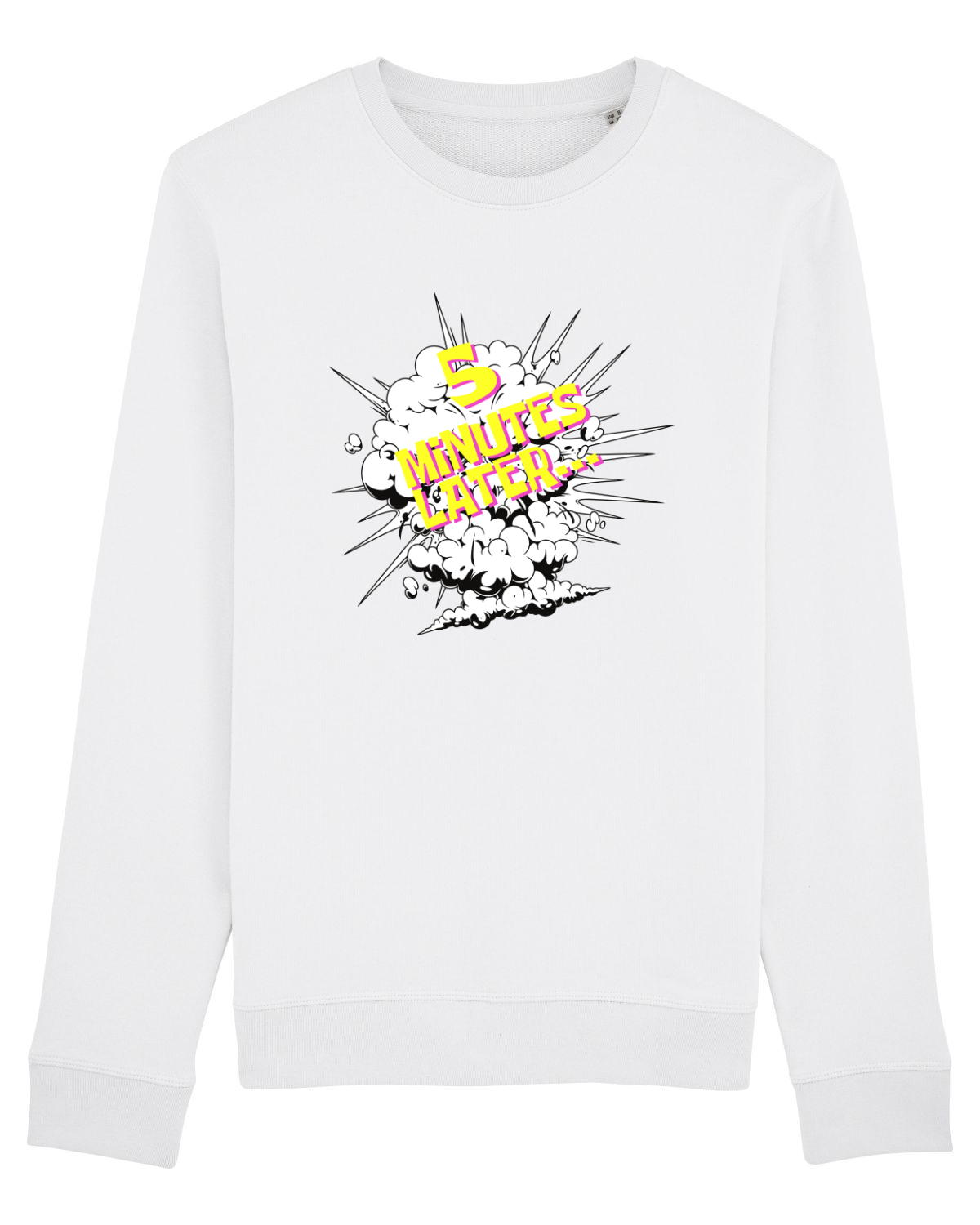Bluză mânecă lungă Unisex Rise White