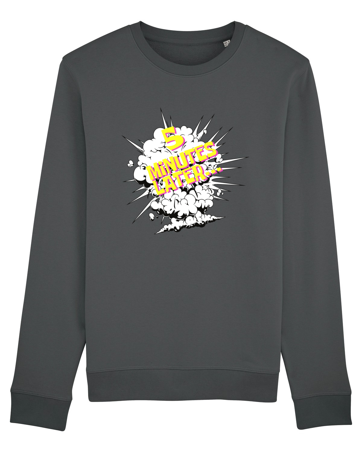 Bluză mânecă lungă Unisex Rise Anthracite