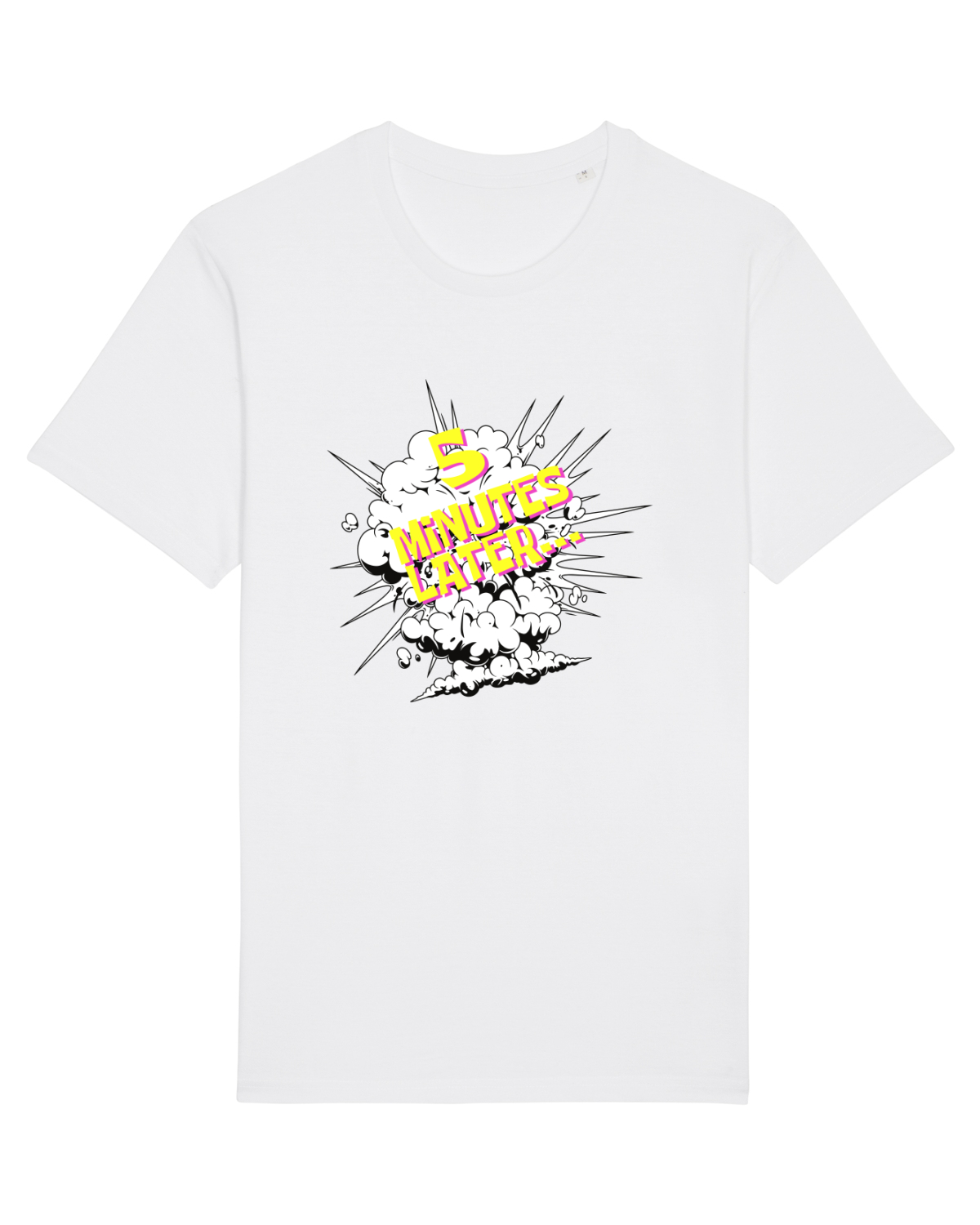 Tricou mânecă scurtă Unisex Rocker White