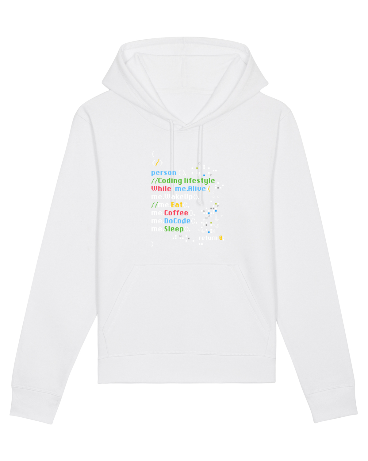 Hanorac Unisex Drummer White