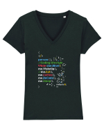 Coder Life Tricou mânecă scurtă guler V Damă Evoker