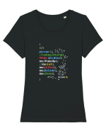 Coder Life Tricou mânecă scurtă guler larg fitted Damă Expresser