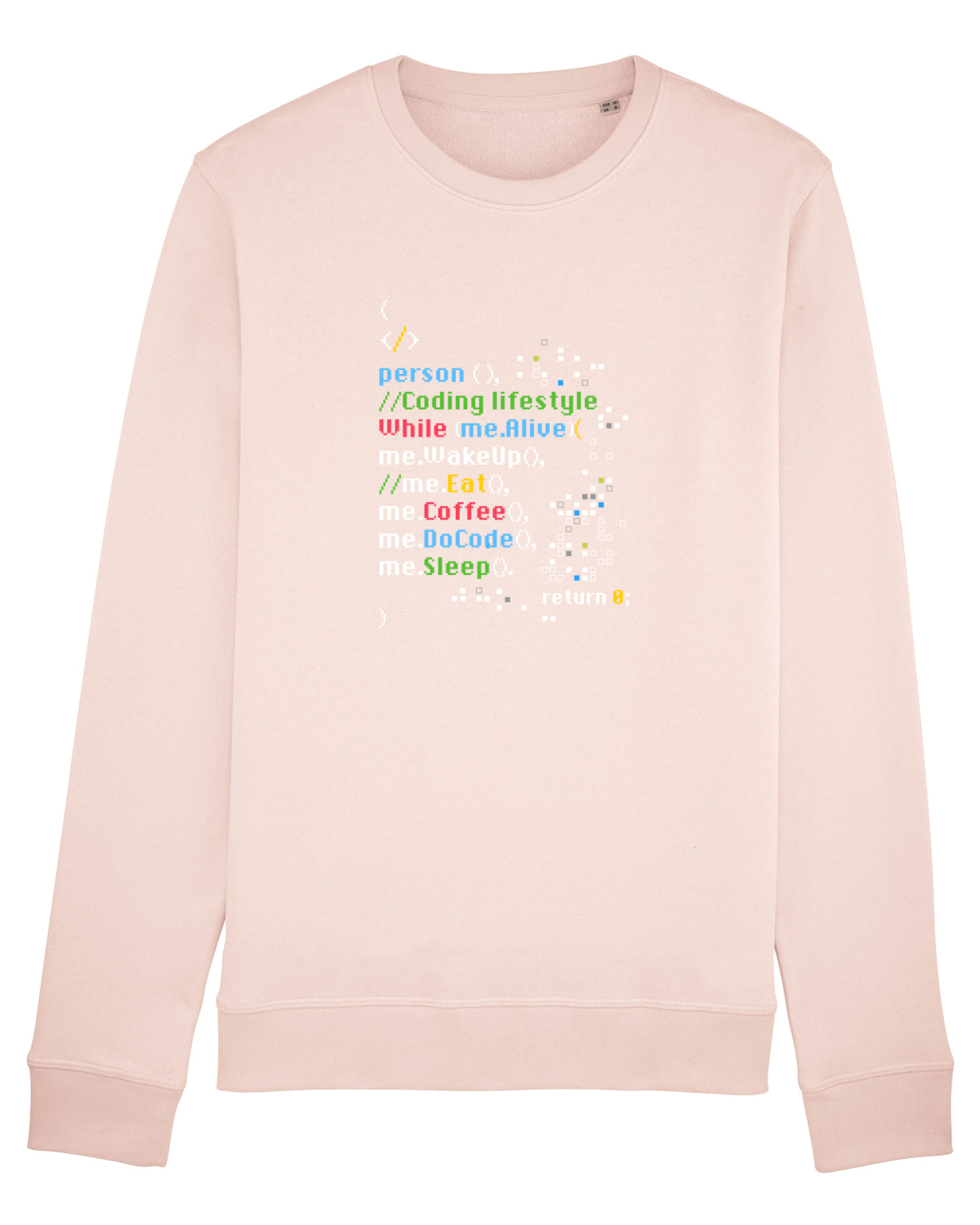 Bluză mânecă lungă Unisex Rise Candy Pink