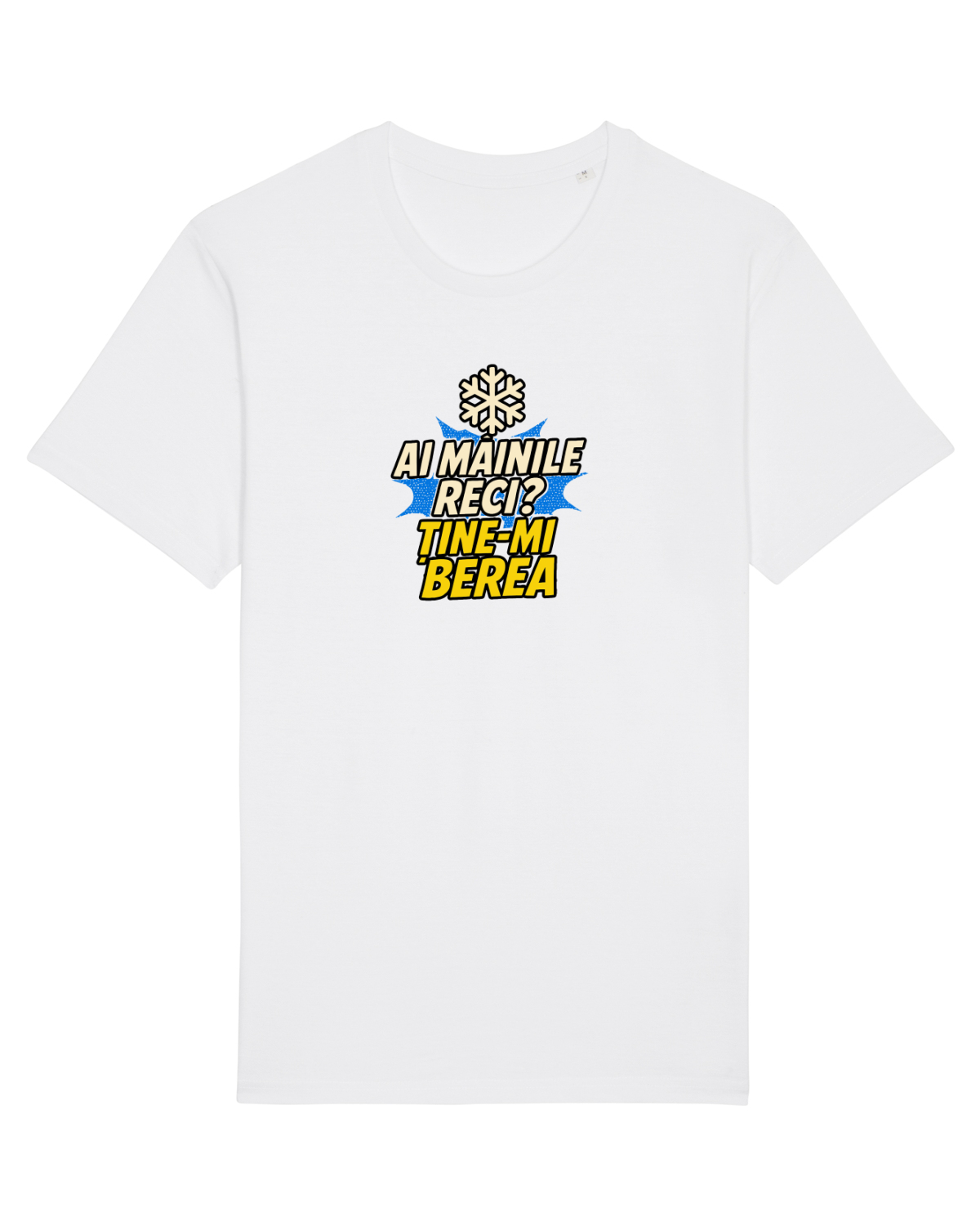 Tricou mânecă scurtă Unisex Rocker White