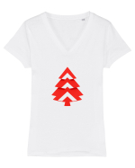POM CRACIUN 2 Tricou mânecă scurtă guler V Damă Evoker