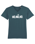 HO, MA , HO - MOS CRACIUN Tricou mânecă scurtă guler V Bărbat Presenter