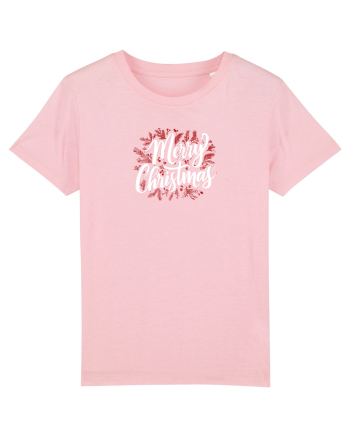 MERRY CHRISTMAS! - text elegant cu crengute de brad Cotton Pink