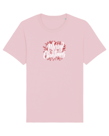 MERRY CHRISTMAS! - text elegant cu crengute de brad Cotton Pink