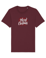 MERRY CHRISTMAS! - text elegant cu crengute de brad Tricou mânecă scurtă Unisex Rocker
