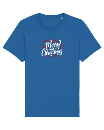 MERRY CHRISTMAS! - text elegant cu crengute de brad Royal Blue