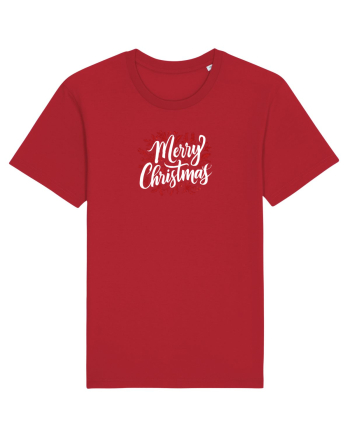 MERRY CHRISTMAS! - text elegant cu crengute de brad Red