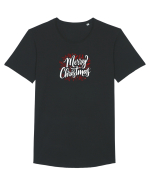 MERRY CHRISTMAS! - text elegant cu crengute de brad Tricou mânecă scurtă guler larg Bărbat Skater