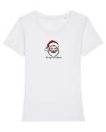 MERRY CHRISTMAS! - Mos Craciun 2 Tricou mânecă scurtă guler larg fitted Damă Expresser