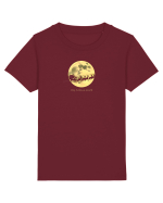 MOS CRACIUN EXISTA - Mos Craciun & sanie & reni & luna Tricou mânecă scurtă  Copii Mini Creator