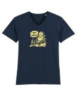 S-AVET` UN CRACIUN... - Mos Craciun ametit Tricou mânecă scurtă guler V Bărbat Presenter
