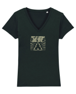 TOT CE VREAU SUB BRAD ANUL ASTA - BANI Tricou mânecă scurtă guler V Damă Evoker