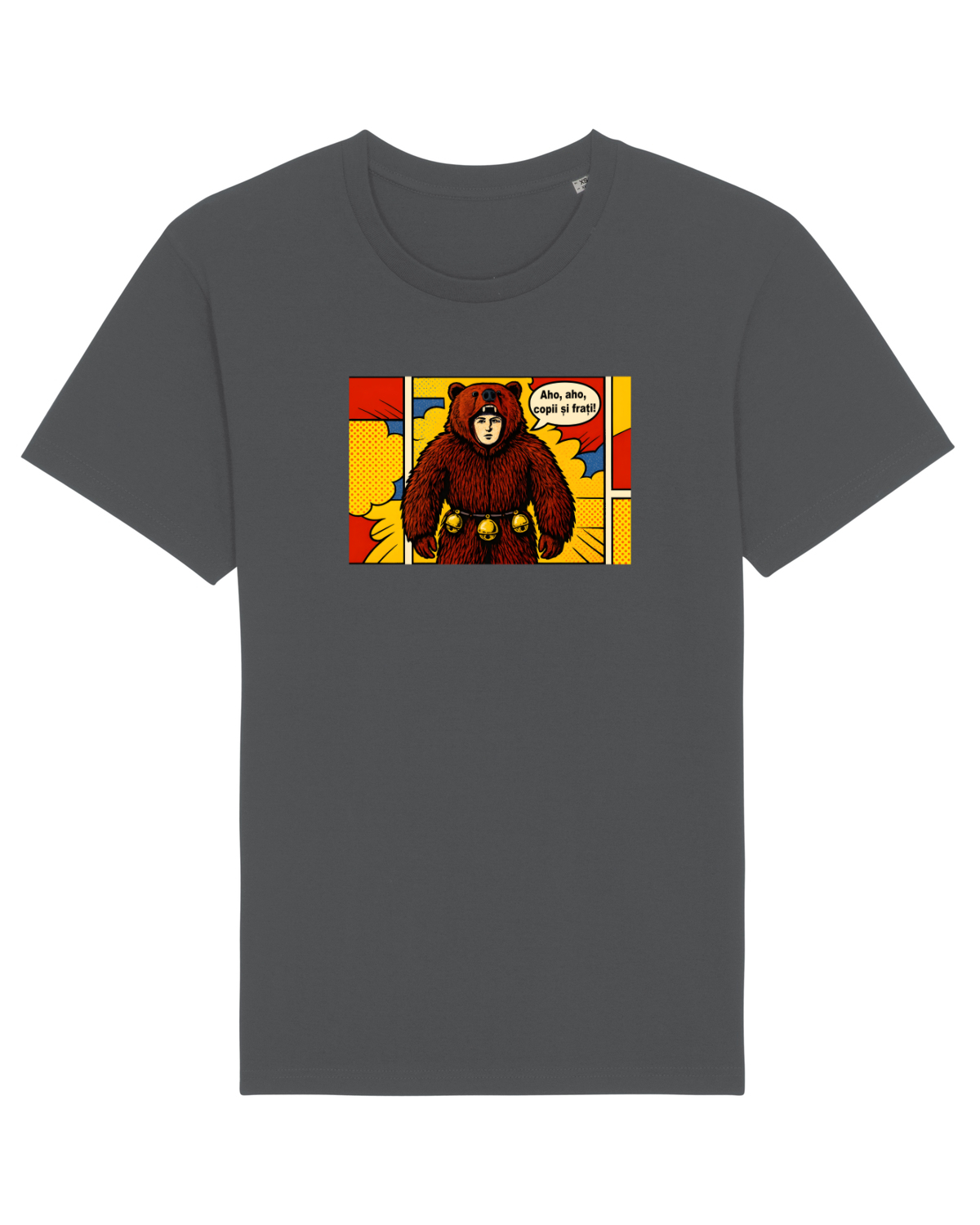 Tricou mânecă scurtă Unisex Rocker Anthracite