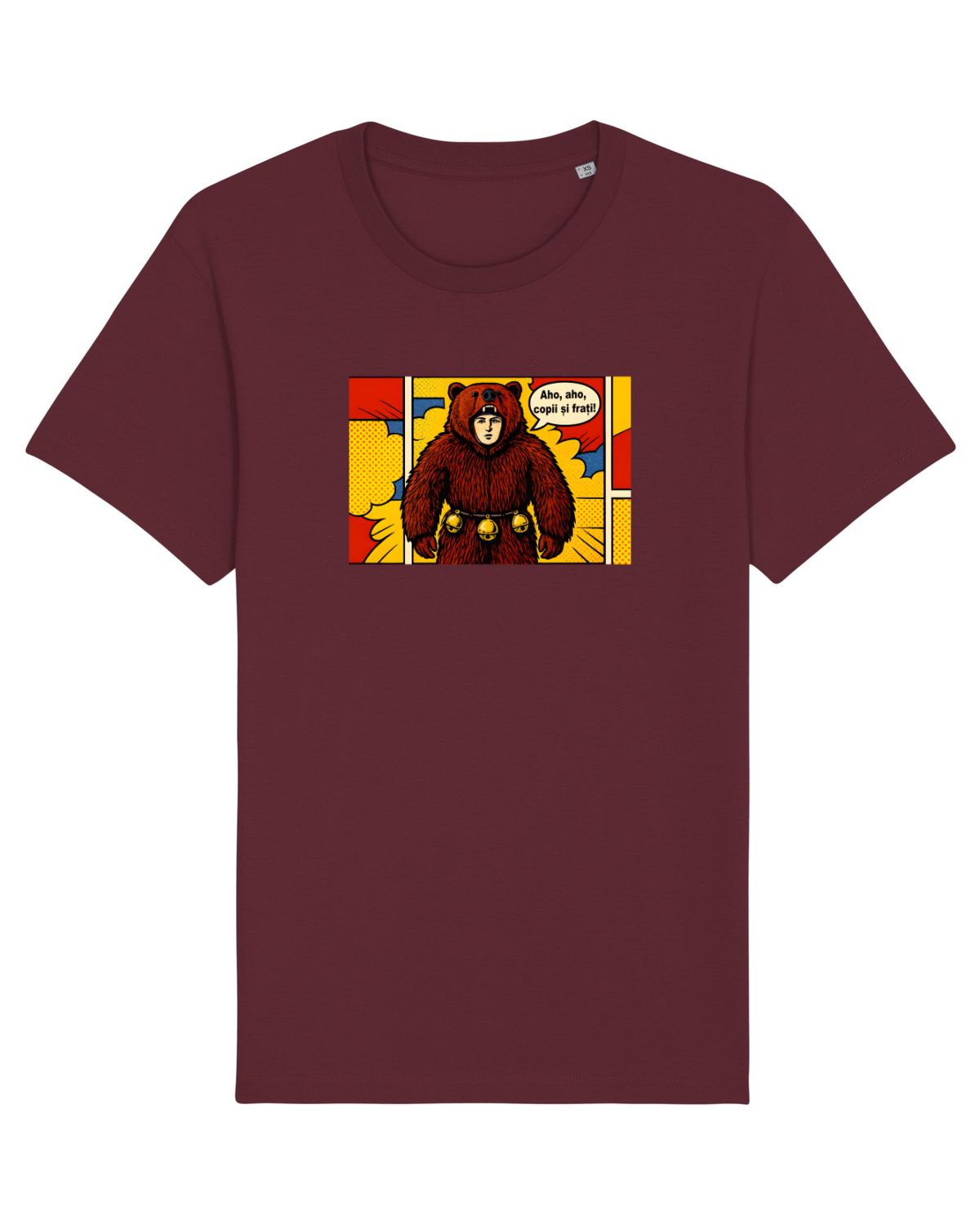 Tricou mânecă scurtă Unisex Rocker Burgundy
