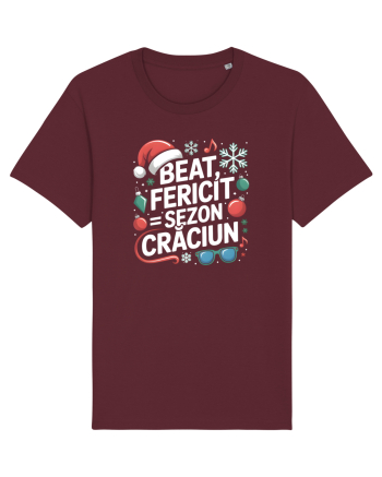 BEAT, FERICIT =  SEZON CRACIUN 2 Burgundy