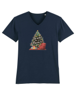 BRADUL DE CACIUN DIN CASA BUNICII - NOSTALGIA COPILARIEI Tricou mânecă scurtă guler V Bărbat Presenter