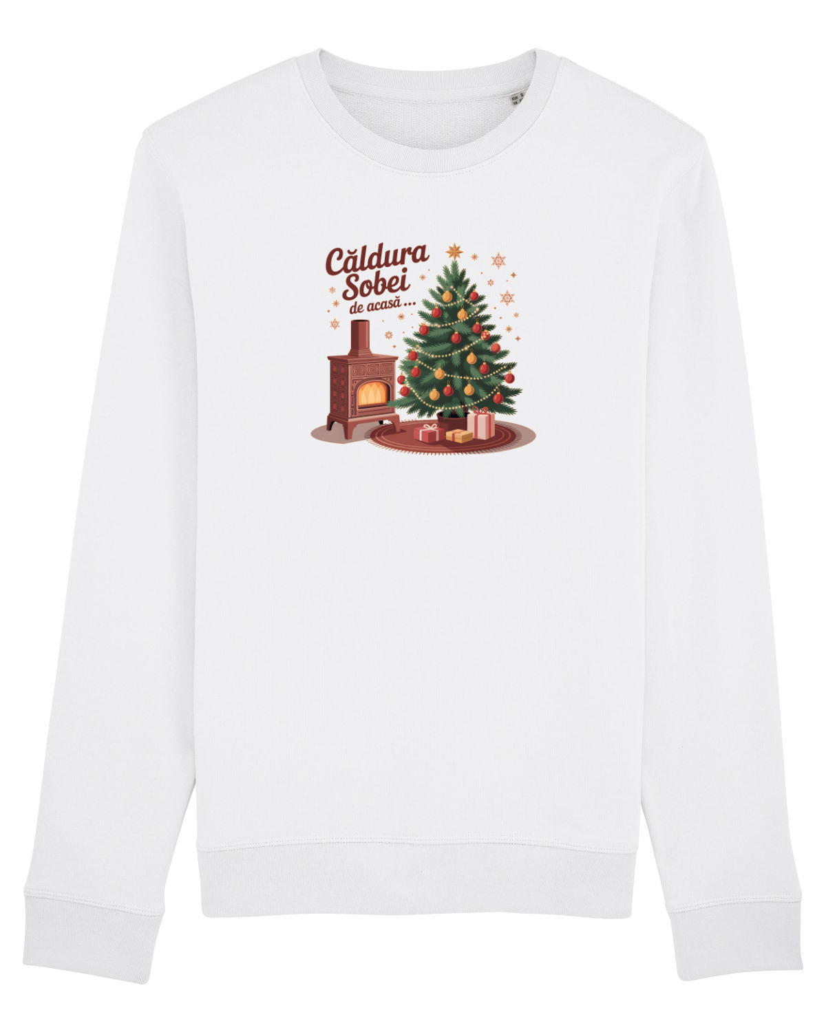 Bluză mânecă lungă Unisex Rise White