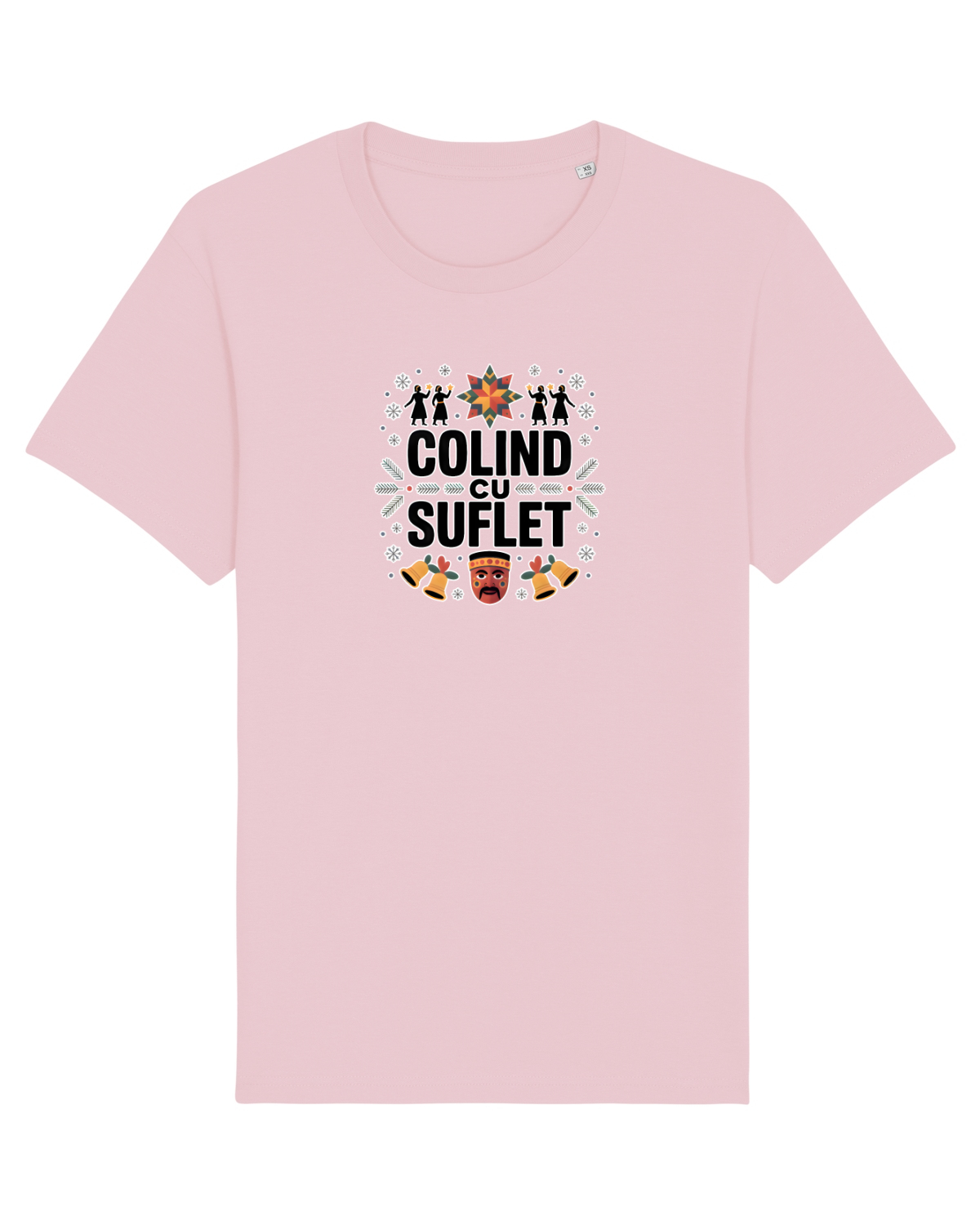 Tricou mânecă scurtă Unisex Rocker Cotton Pink