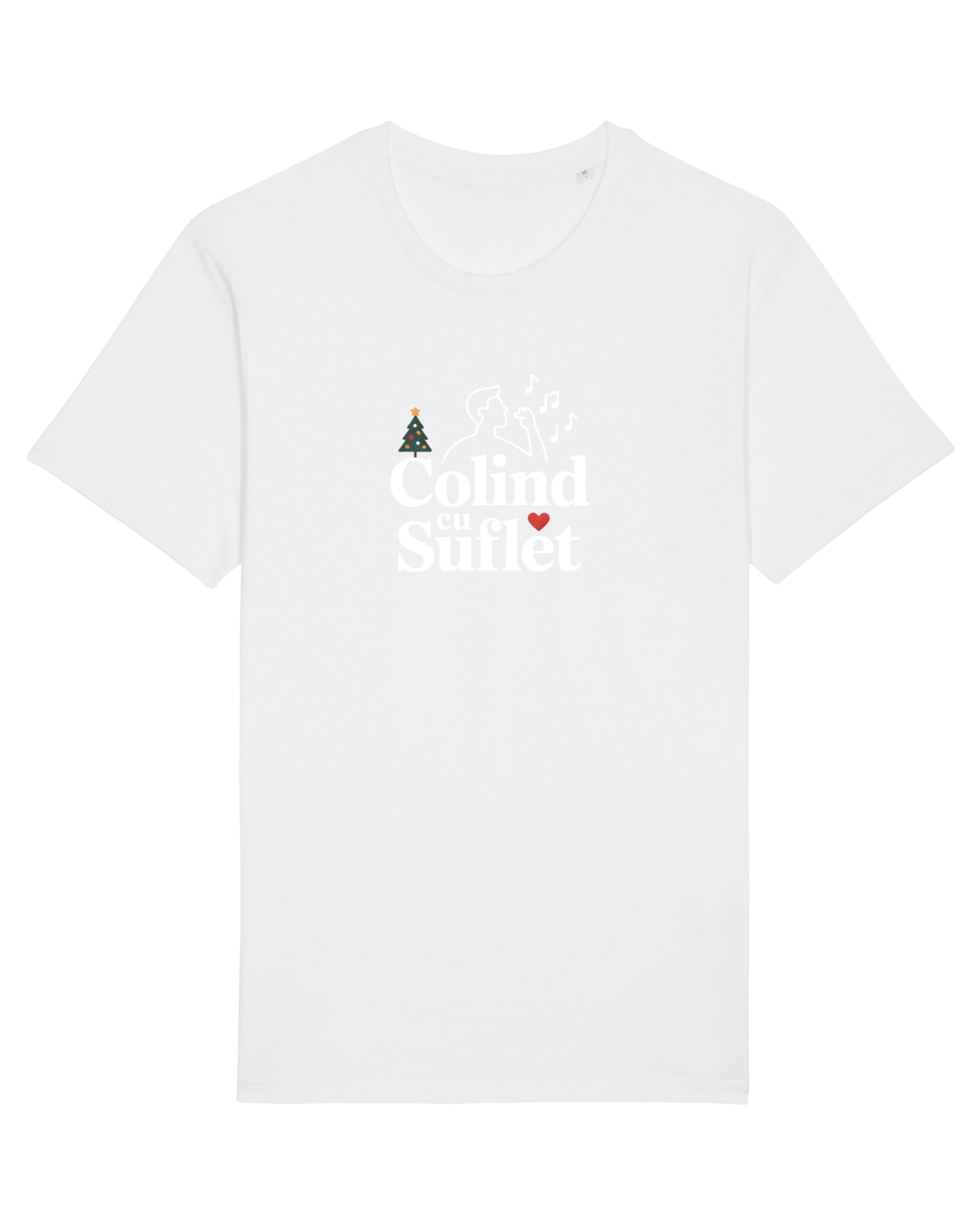 Tricou mânecă scurtă Unisex Rocker White