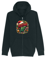 FESTIVE AS F..CK Hanorac cu fermoar Unisex Connector