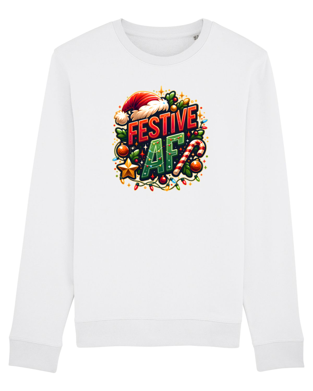Bluză mânecă lungă Unisex Rise White