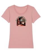 FOC DE VATRA, AMINTIRI DE IARNA - CRACIUN - NOSTALGIA COPILARIEI Tricou mânecă scurtă guler larg fitted Damă Expresser