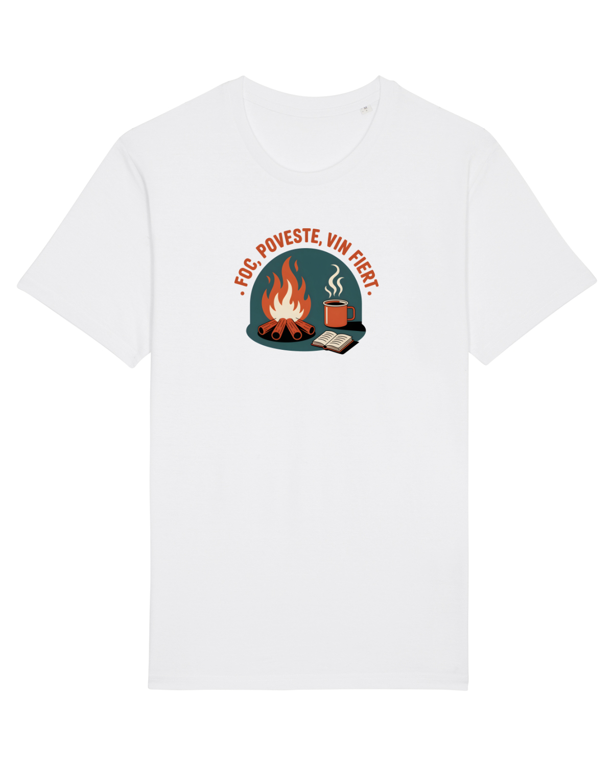 Tricou mânecă scurtă Unisex Rocker White
