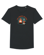 FOC, POVESTE, VIN FIERT - CRACIUN Tricou mânecă scurtă guler larg Bărbat Skater