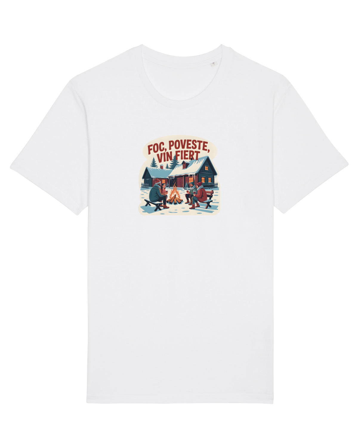 Tricou mânecă scurtă Unisex Rocker White